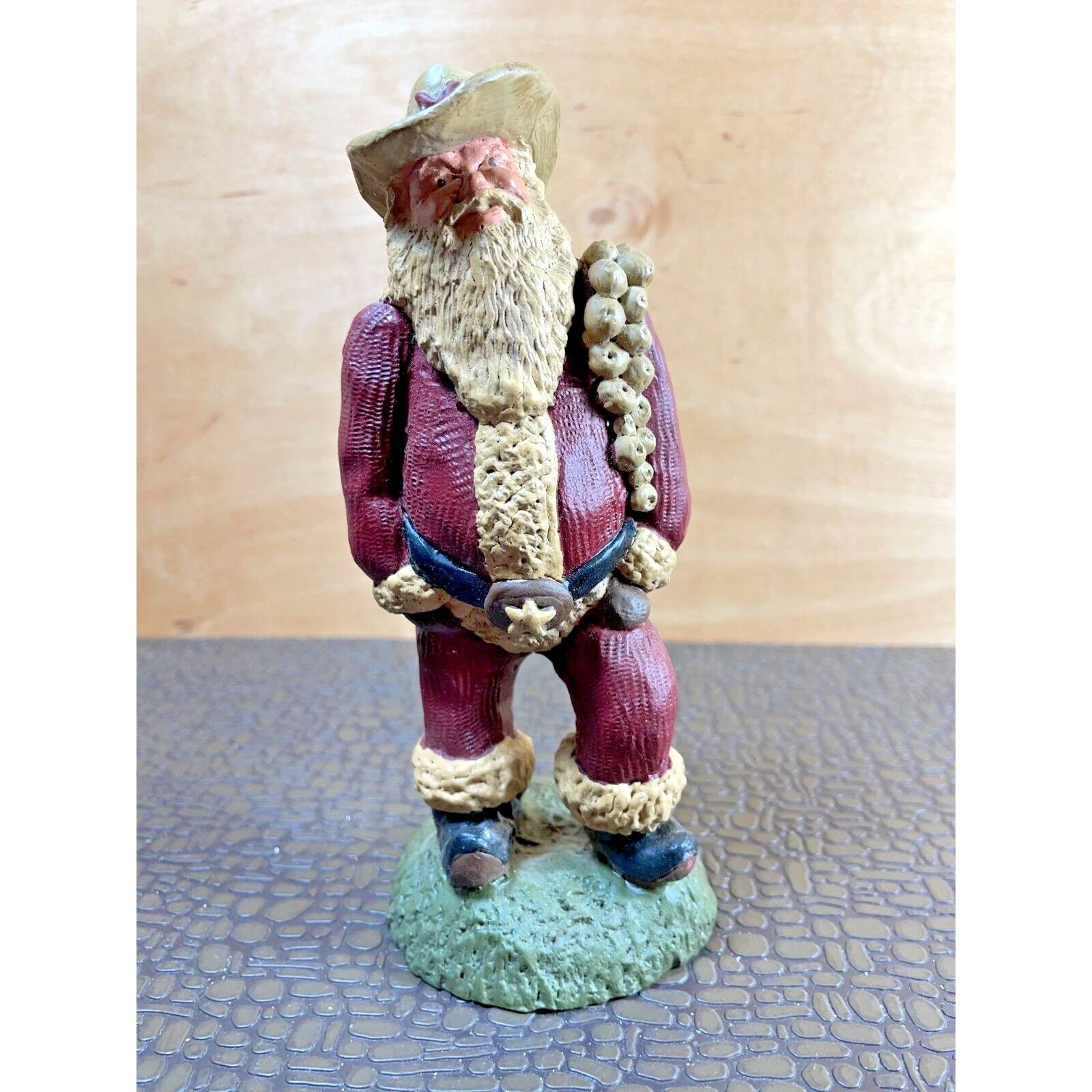 Vintage Texas Cowboy Santa Figurine