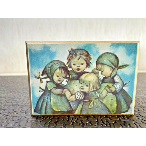 Vintage Music Box Reuge Swiss Musical Movement "Gigi" Hummel Girls on Top