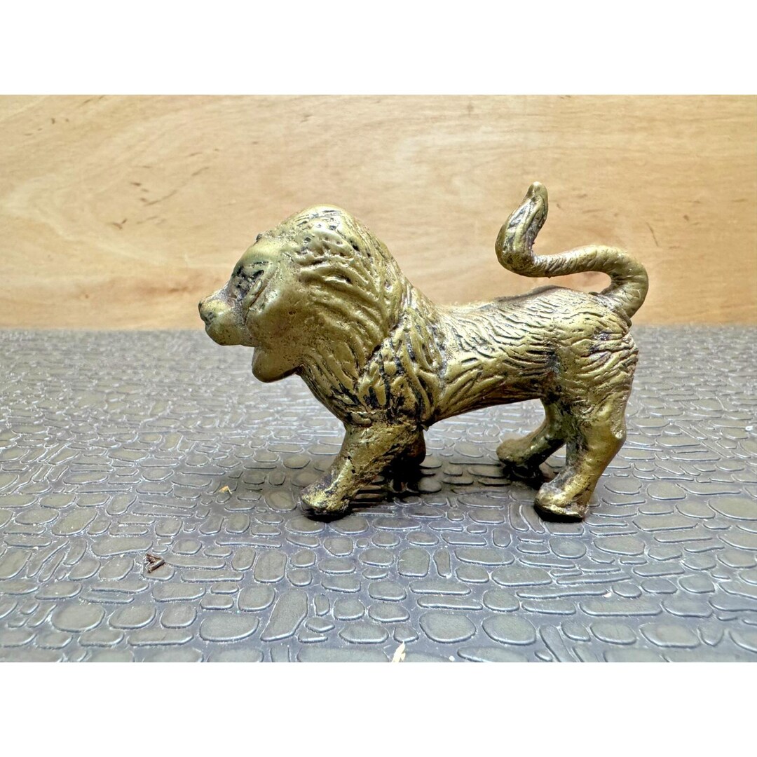 Heavy Solid Brass Roaring Lion - Etsy