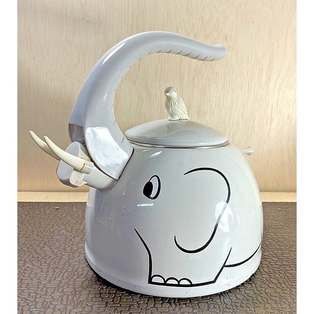 Vintage Kamenstein Enamel Elephant Tea Pot Etsy