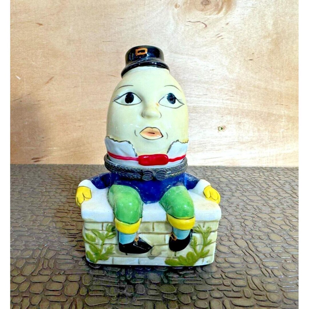 Collectible Porcelain /ceramic Humpty Dumpty Hinged Trinket Box - Etsy