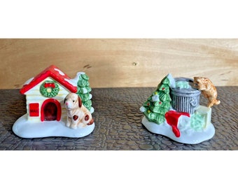 Department 56 Original Snow Village "Cat and Dog" * 5131-4