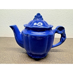 1940s Shawnee Pottery USA Rosette Cobalt Blue