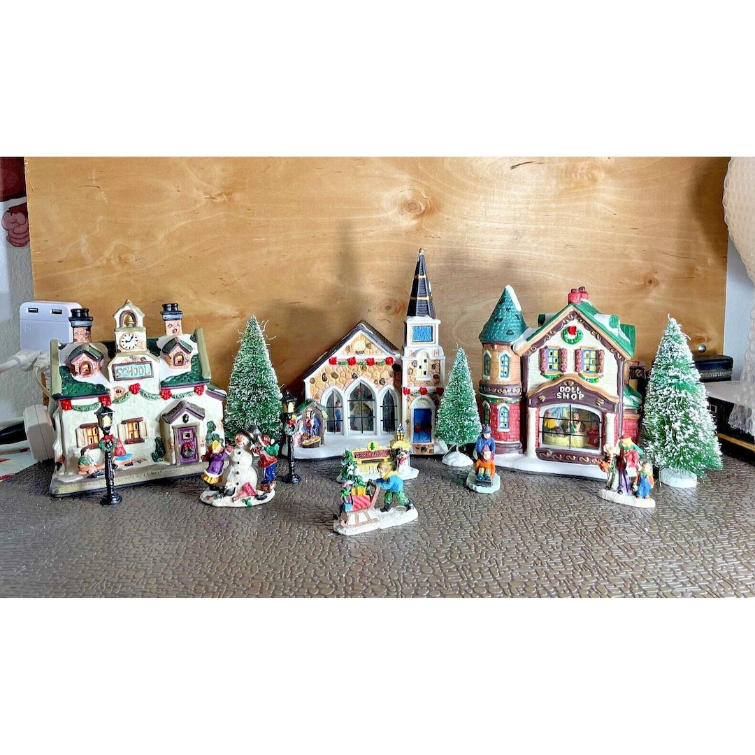 Home Accents canterbury Lane 15pc Christmas Village Country Set Etsy
