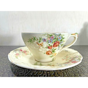 Vintage Crown Ducal &quot;Florentine&quot; Tea Cup and Saucer