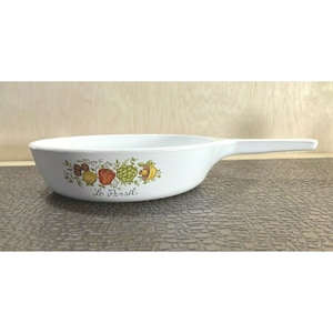 Vintage Corelle Corning Ware Le Persil 6.5&quot; Petite Pan Spice of Life P-32-B