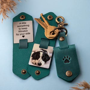 Dog Loss keychain with Photo, Dog Memorial Keychain, Dog Loss Gift, Personalized Remembrance keyring
