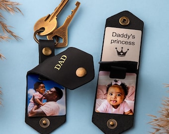 Personalized DAD Photo Keychain | First Fathers Day Gift | Custom Keychain | First Time Dad Gift