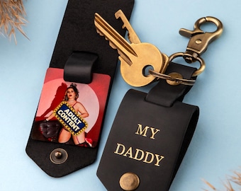 Boudoir Photo Keychain - Personalized Gift for Men, Anniversary Gift for Him, Gift for Boyfriend, Birthday Gift