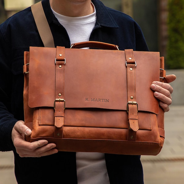 2026 Graduation Gifts - Leather Briefcase, Laptop Bag, College Graduation Gifts for Him, Best HS Graduation Gifts