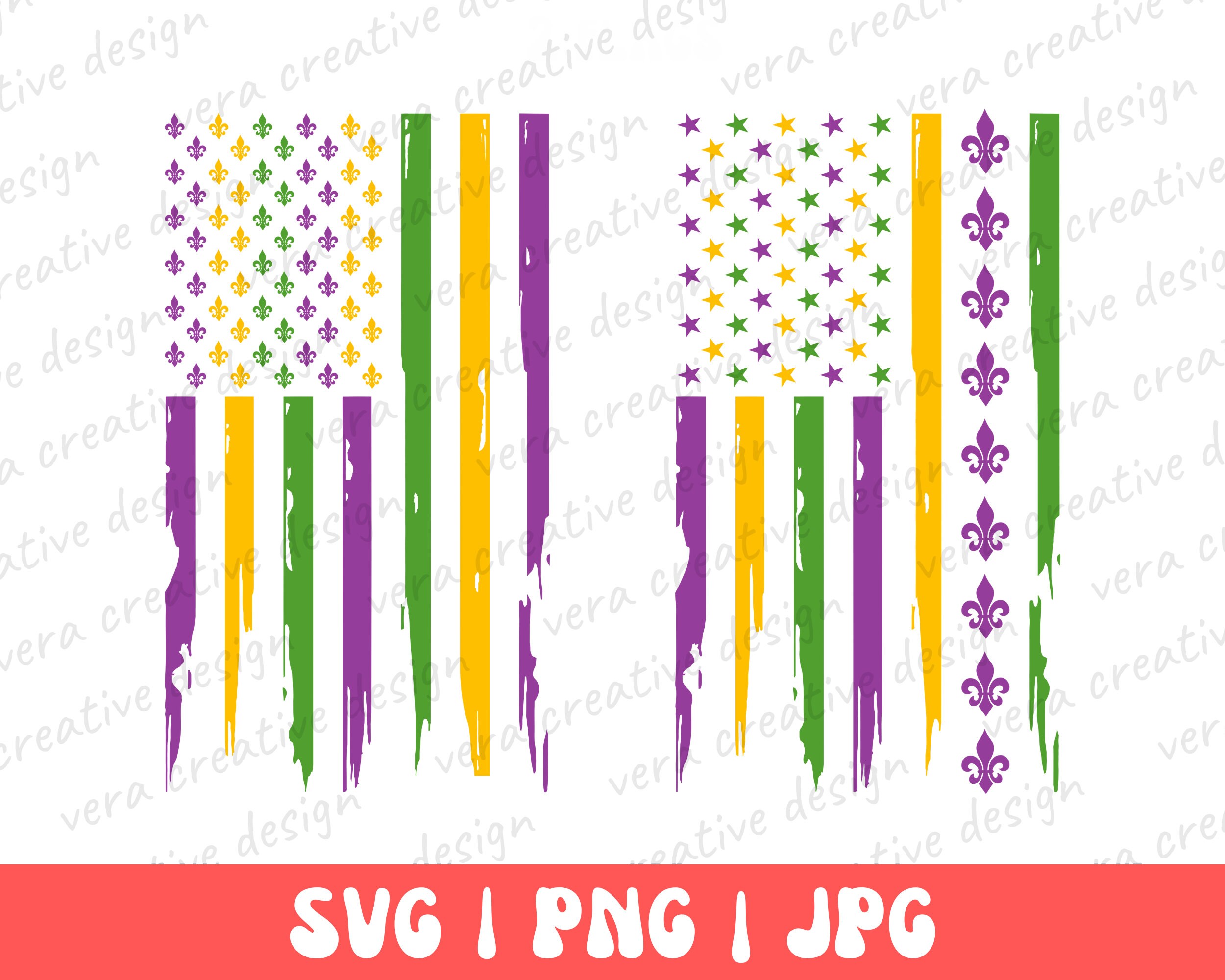 mardi gras american flag