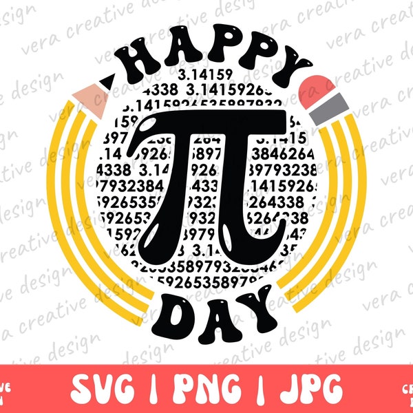 Happy Pi Symbol Svg, Happy Pi Day Svg Png, Math Teacher Svg, Gift For Math Teacher, Math Lover Svg, 3.14, Mathematics Svg, Engineer Svg