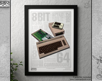 Commodore 64 Illustration Poster Print