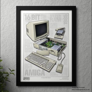 Amiga A1000 Illustration Art Print &quot;Limited Edition&quot;