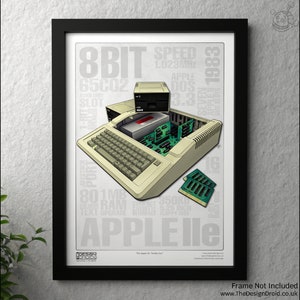 Apple IIe Illustration Poster Print