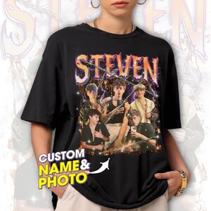 Custom Design Your Own Girlfriend Face Shirt for Boyfriend Custom T Shirts With Photo 90s Vintage Shirts Custom Graphic Wife Husband Tee
