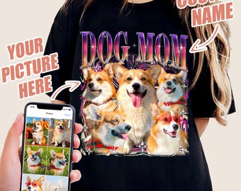 Custom Bootleg Rap Shirt, Custom Pet Shirt, Custom Dog Shirt, Dog Remembrance Gift, Custom Retro Dog Bootleg Shirt, Pet Lovers Dog Mom Gift