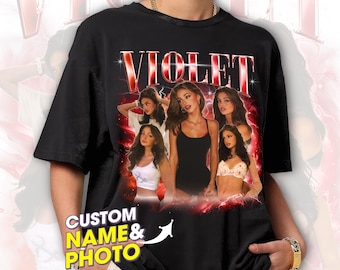 Custom Girlfriend T-Shirt, Boyfriend Comfort Colors Shirt, Custom Face Shirt, Personalized Birthday Bootleg Gift, Group Shirt, Wife Face Tee