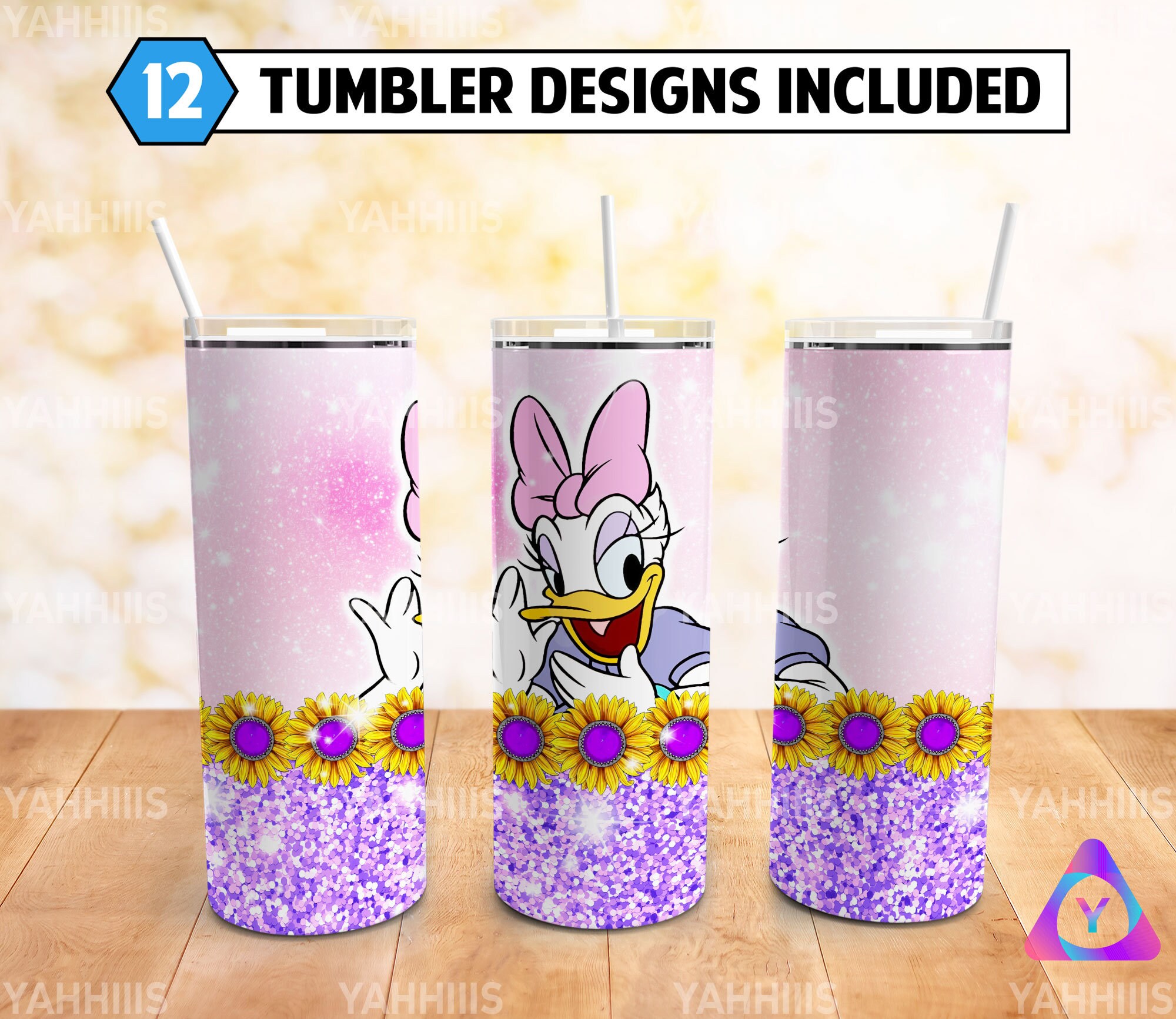 3-D Daisy Tumbler – Nanny Designs LLC