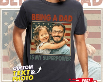 Custom Dad Shirt, Custom Bootleg Rap Tee With Face Photo, Customized Father's Day Gift, Daddy Shirt Best Dad Ever Shirt, Unique Gift for Dad
