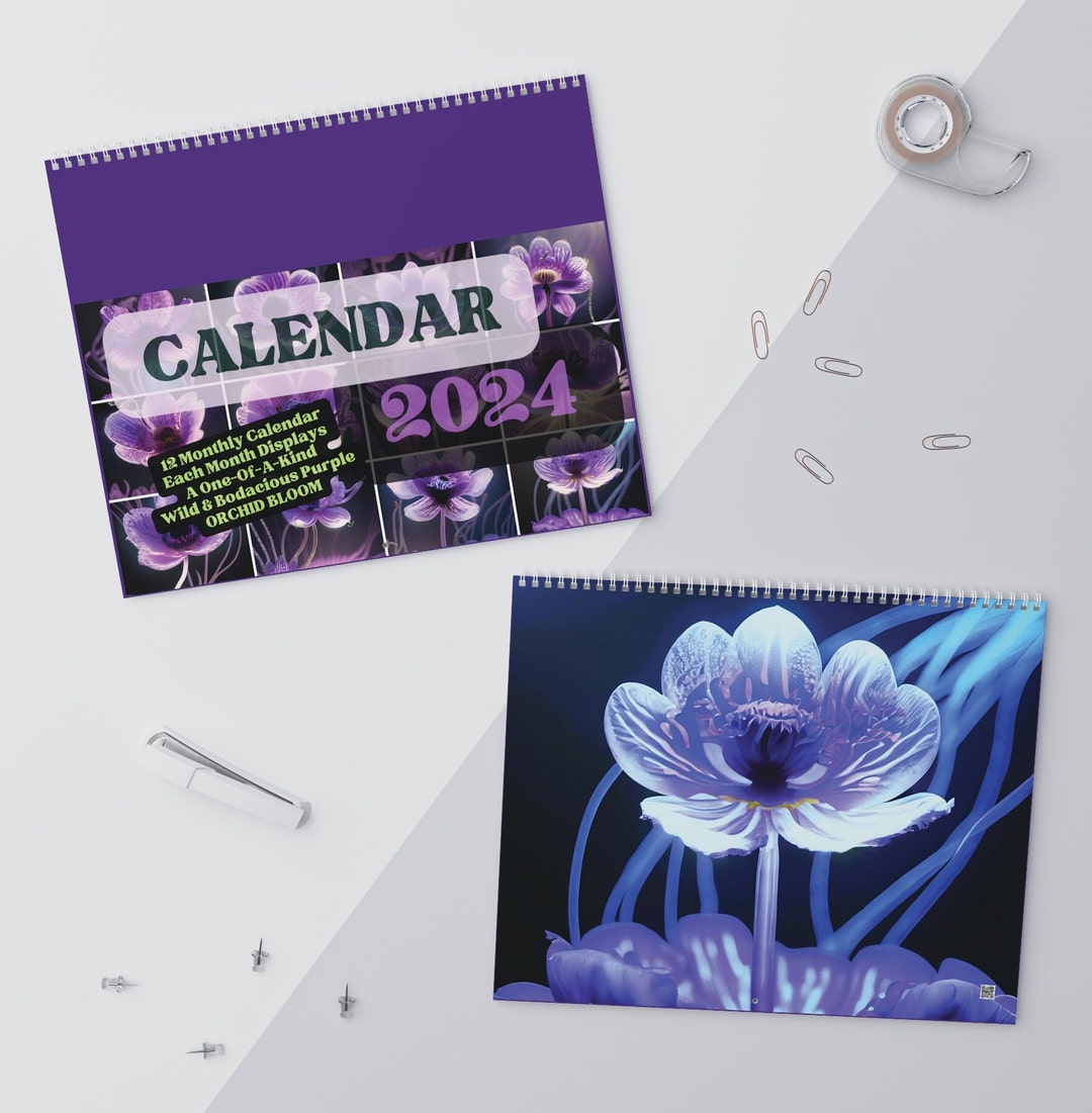 Wall Calendars 2024 Purple Passion A Stunning Collection of Wild