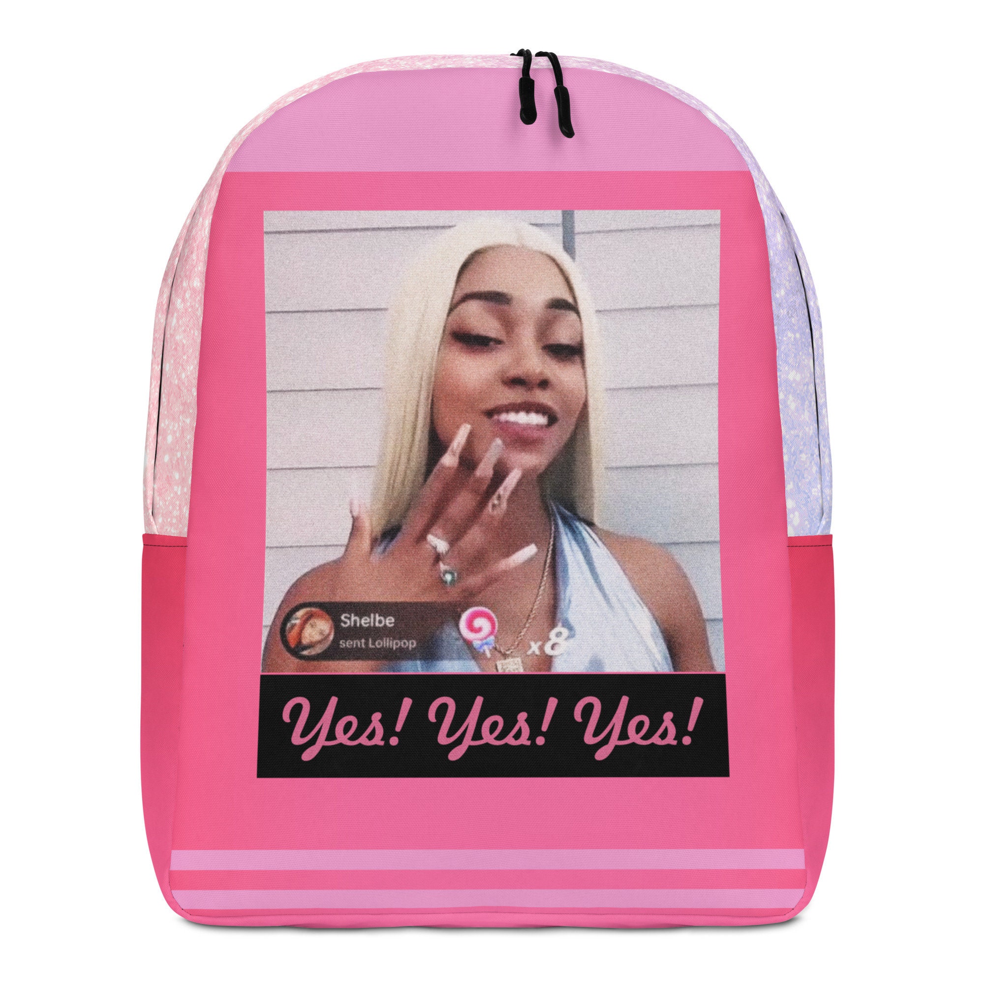 Tiktok Girl Pinkydoll NPC Glitter Backpack Yes Yes Yes Etsy