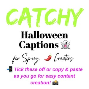 Catchy Halloween Captions for Spicy Creators