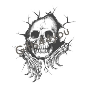Digital skull art designs