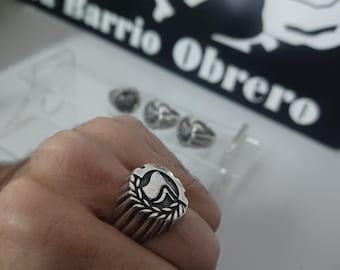 Bague En Argent SHARP - Style Skinhead, Message Antiraciste, Ska Oi! Antifa