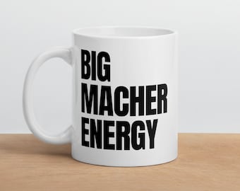 Grande Macher Energia | Caneca judaica engraçada de &lt;br&gt; Entrega Rápida? Humor Judaico