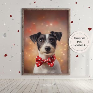 Furry Love Haustier Portrait vom Foto Perfekt Muttertag Haustier Lustiges Geschenk Home Decor Karte Haustier Wand Kunst Geschenk für Tierliebhaber
