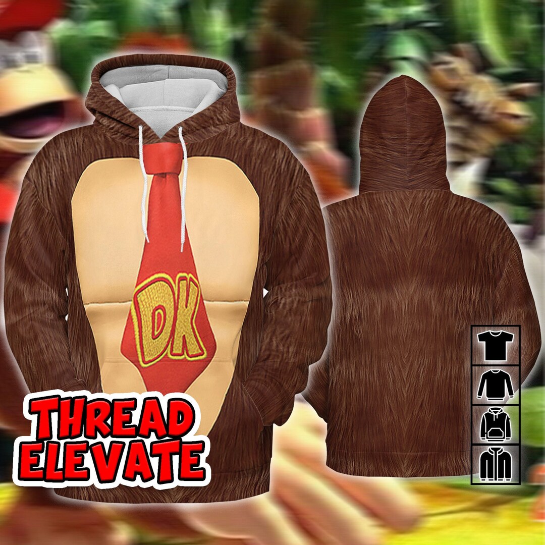 Costume Donkey Kong Outfit Donkey Kong Super Mario Full Over Etsy