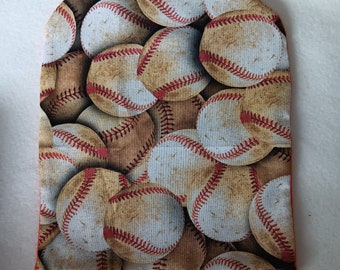 Baseball Ostomy Pouch Cover: Reversible, Stretch Fit (2-2.5" Flange)