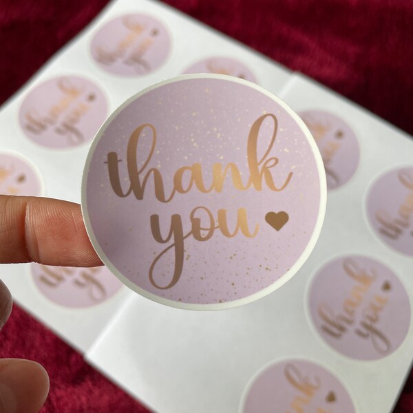 Thank you Stickers for Small Business | Round Stickers | 2 inches | Packaging, Shipping Supply | Easy Peel