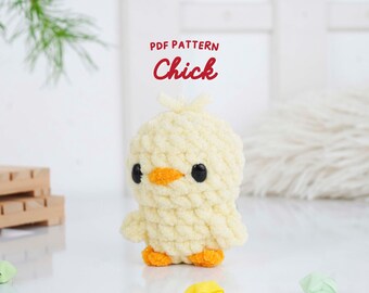 Chick Crochet Pattern: Beginner Amigurumi Plush (PDF Pattern)