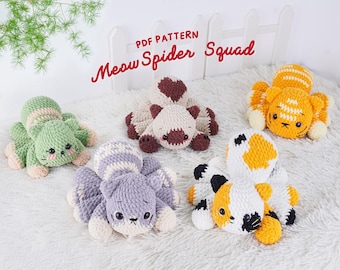 Crochet Cat Spider Pattern: Amigurumi PDF (Digital Download)