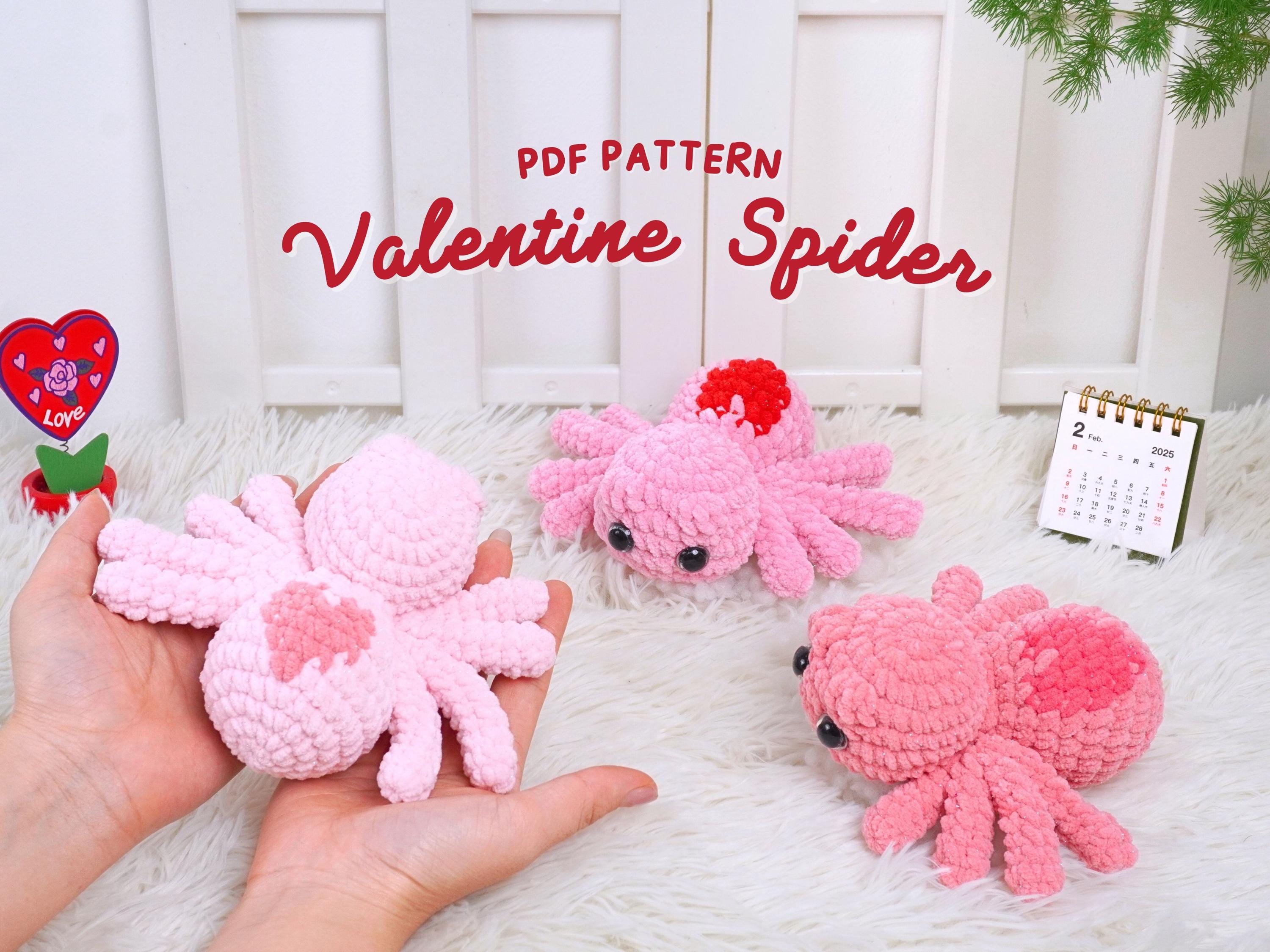 32 Spider Crochet Patterns for Cute, Creepy, and Giftable Makes 11 Valentine Spider Crochet