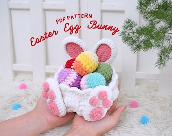 Easter Egg Bunny Amigurumi Crochet Pattern (PDF Pattern)