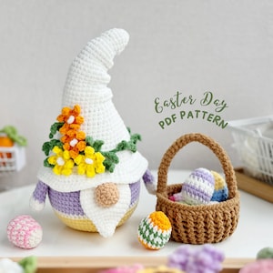 Easter Gnome Amigurumi Crochet Pattern (PDF Pattern)