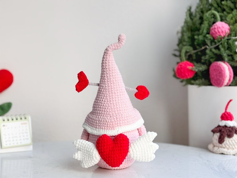 Love Couple Gnome Crochet Pattern, Valentine Crochet Pattern, Heart Crochet Pattern, Love Crochet Pattern image 6