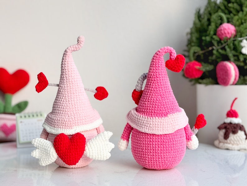 Love Couple Gnome Crochet Pattern, Valentine Crochet Pattern, Heart Crochet Pattern, Love Crochet Pattern image 9