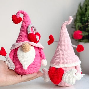 Love Couple Gnome Crochet Pattern, Valentine Crochet Pattern, Heart Crochet Pattern, Love Crochet Pattern image 8