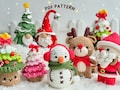 Christmas Bundle 7in1 Crochet Pattern, Christmas Crochet Pattern,  Santa Christmas Crochet Pattern, Christmas Tree Pattern, Snowman Pattern