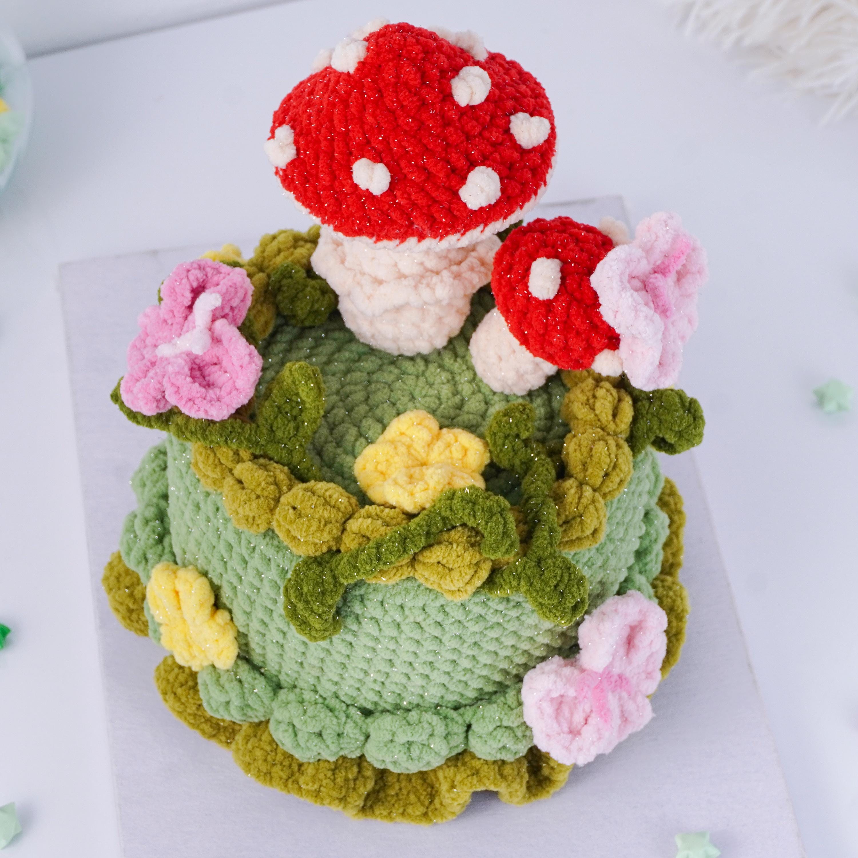 フォレストケーキの編みぐるみパターン：PDFダウンロード - Etsy 日本