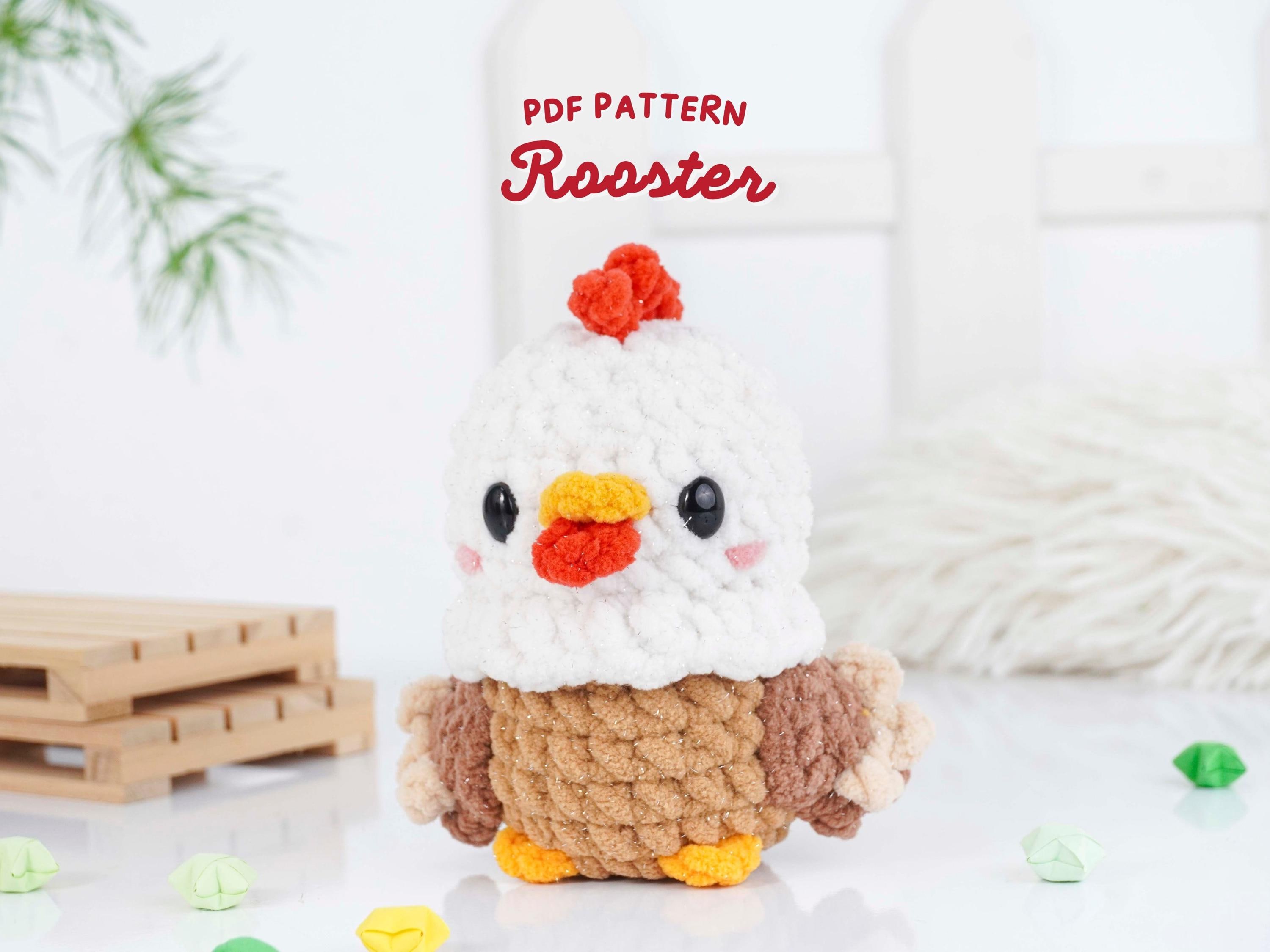 30 Rooster Crochet Patterns to Add Farmhouse Charm to Your Home Decor 31 Beginner Rooster Amigurumi Plush Pattern