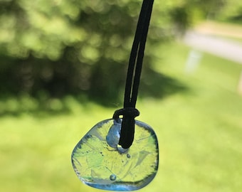 Fremont Glas Fusing-Glas Anhänger Halskette Glasmalerei