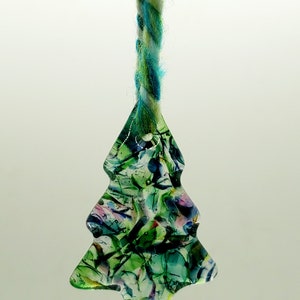 Fremont fused glass tree ornament
