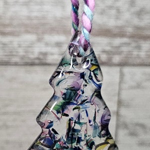 Fremont fused glass tree ornament