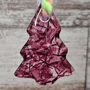Pink/klare Fremont Glas Baum Ornamente