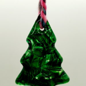 Fremont fused glass tree ornament